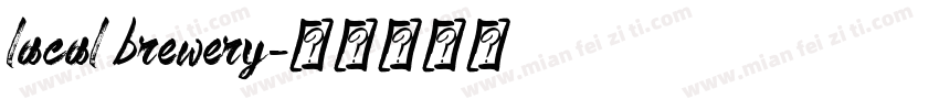 lacal brewery字体转换